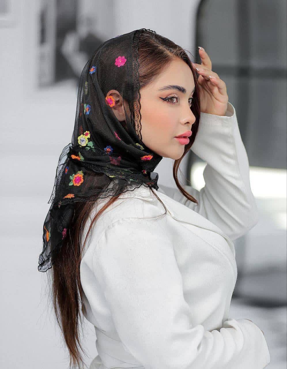مینی اسکارف گل ابریشم